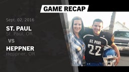 Recap: St. Paul  vs. Heppner  2016