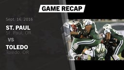 Recap: St. Paul  vs. Toledo  2016