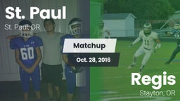 Matchup: St. Paul  vs. Regis  2016
