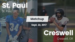 Matchup: St. Paul  vs. Creswell  2017