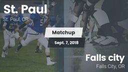 Matchup: St. Paul  vs. Falls city   2018