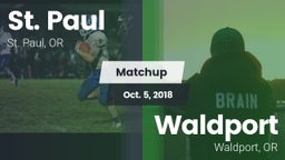 Matchup: St. Paul  vs. Waldport  2018