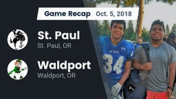 Recap: St. Paul  vs. Waldport  2018