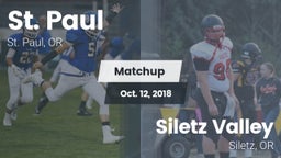 Matchup: St. Paul  vs. Siletz Valley  2018