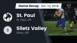 Recap: St. Paul  vs. Siletz Valley  2018