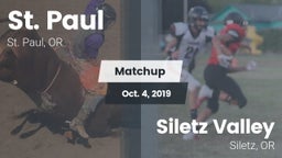 Matchup: St. Paul  vs. Siletz Valley  2019