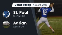Recap: St. Paul  vs. Adrian  2019