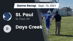 Recap: St. Paul  vs. Days Creek 2021