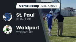 Recap: St. Paul  vs. Waldport  2021