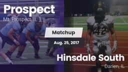 Matchup: Prospect  vs. Hinsdale South  2017