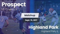 Matchup: Prospect  vs. Highland Park  2017