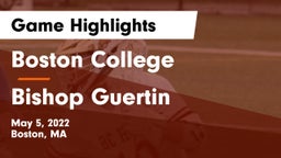 Boston College  vs Bishop Guertin Game Highlights - May 5, 2022