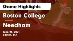 Boston College  vs Needham  Game Highlights - June 23, 2021