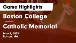 Boston College  vs Catholic Memorial  Game Highlights - May 2, 2023