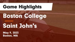Boston College  vs Saint John's  Game Highlights - May 9, 2023
