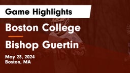 Boston College  vs Bishop Guertin  Game Highlights - May 23, 2024