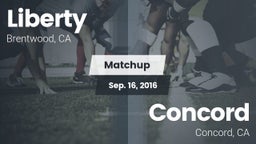 Matchup: Liberty  vs. Concord  2016