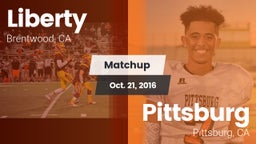 Matchup: Liberty  vs. Pittsburg  2016