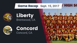 Recap: Liberty  vs. Concord  2017