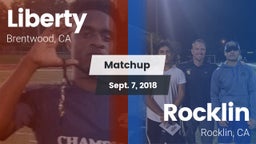 Matchup: Liberty  vs. Rocklin  2018