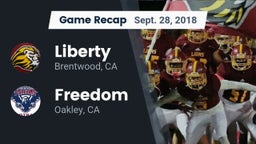 Recap: Liberty  vs. Freedom  2018