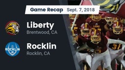 Recap: Liberty  vs. Rocklin  2018