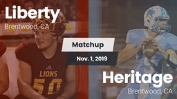 Matchup: Liberty  vs. Heritage  2019