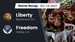 Recap: Liberty  vs. Freedom  2022