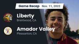 Recap: Liberty  vs. Amador Valley  2022