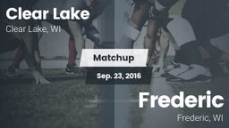 Matchup: Clear Lake vs. Frederic  2016