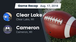 Recap: Clear Lake  vs. Cameron  2018