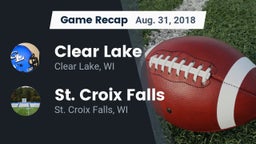 Recap: Clear Lake  vs. St. Croix Falls  2018