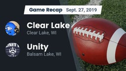 Recap: Clear Lake  vs. Unity  2019