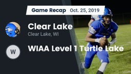 Recap: Clear Lake  vs. WIAA Level 1 Turtle Lake 2019