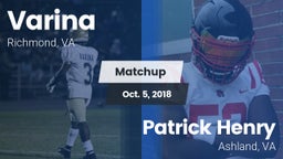 Matchup: Varina  vs. Patrick Henry  2018