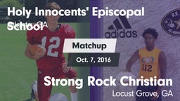 Matchup: Holy vs. Strong Rock Christian  2016