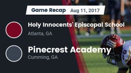 Recap: Holy Innocents' Episcopal School vs. Pinecrest Academy  2017