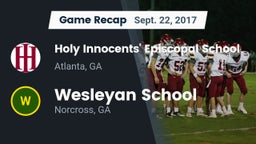 Recap: Holy Innocents' Episcopal School vs. Wesleyan School 2017