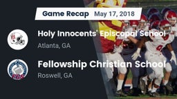Recap: Holy Innocents' Episcopal School vs. Fellowship Christian School 2018