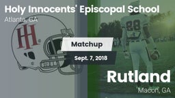 Matchup: Holy vs. Rutland  2018
