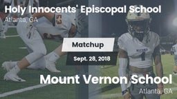 Matchup: Holy vs. Mount Vernon School 2018