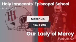 Matchup: Holy vs. Our Lady of Mercy  2018