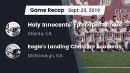 Recap: Holy Innocents' Episcopal School vs. Eagle's Landing Christian Academy  2019