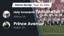 Recap: Holy Innocents' Episcopal School vs. Prince Avenue  2020