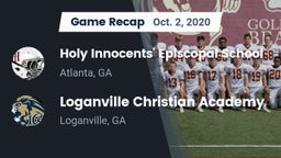 Recap: Holy Innocents' Episcopal School vs. Loganville Christian Academy  2020