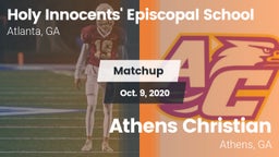 Matchup: Holy vs. Athens Christian  2020