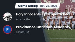 Recap: Holy Innocents' Episcopal School vs. Providence Christian Academy  2020