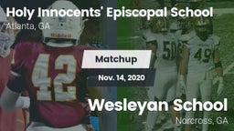 Matchup: Holy vs. Wesleyan School 2020
