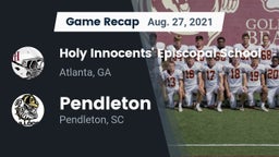 Recap: Holy Innocents' Episcopal School vs. Pendleton  2021