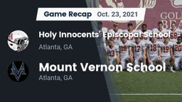 Recap: Holy Innocents' Episcopal School vs. Mount Vernon School 2021
